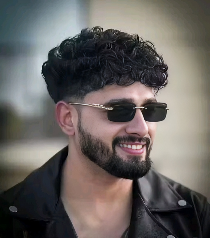 Mursolyn Rimless Rectangular Sunglasses – Sleek Black Lenses with Premium Metal Temples