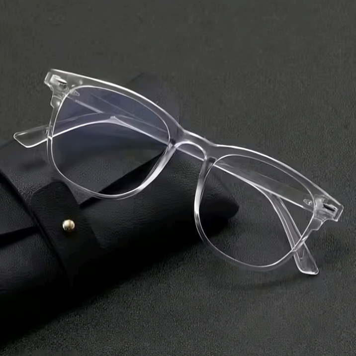 Mursolyn Trendy Transparent Frame Eyeglasses – Lightweight Clear Lens Fashion Eyewear