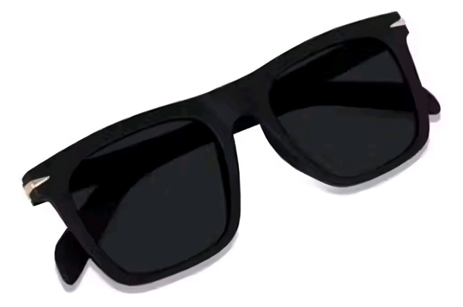 Mursolyn Classic Black Square Sunglasses – Bold Frame, All-Day Comfort, UV Protection