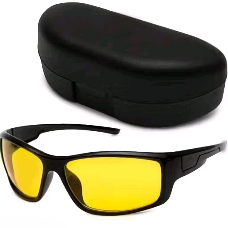 Mursolyn HD Night Vision Driving Glasses – Anti-Glare Yellow Lens for Enhanced Nighttime Clarity