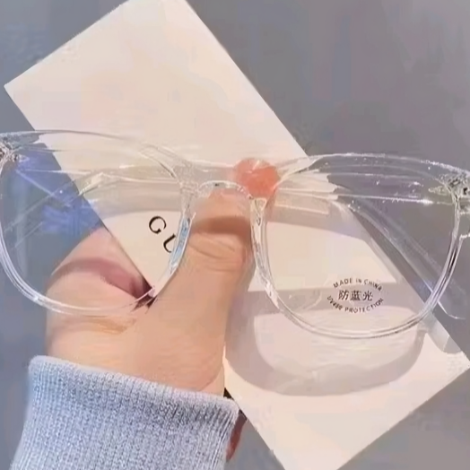 Mursolyn Trendy Transparent Frame Eyeglasses – Lightweight Clear Lens Fashion Eyewear